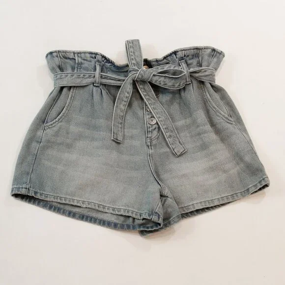 Under $20 Gem | 100% Cotton! American Eagle Paperbag Mom Denim Shorts - Picture 3 of 10